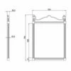 Burlington Traditional Framed Bathroom Mirror 750mm High X 553mm Wide Brushed 2 Burlington Traditional Framed Bathroom Mirror 750mm High X 553mm Wide Brushed -HEATANDPLUMB Sales burlington traditional bathroom mirror t37alu 1