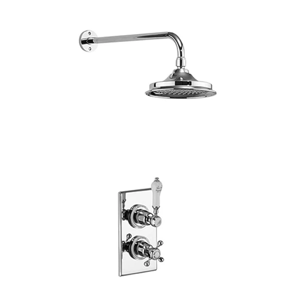 Burlington Trent Dual Concealed Mixer Shower With 6 Inch Fixed Head - Chrome 6 Burlington Trent Dual Concealed Mixer Shower With 6 Inch Fixed Head - Chrome - Image 4