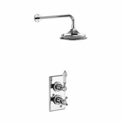 Burlington Trent Dual Concealed Mixer Shower 9inch Fixed Head 7 Burlington Trent Dual Concealed Mixer Shower 9inch Fixed Head -HEATANDPLUMB Sales burlington trent complete mixer shower tf1s v17