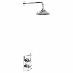 Burlington Trent Dual Concealed Mixer Shower With Medici Ceramic Lever And 12 Inch Fixed Head - Chrome 9 Burlington Trent Dual Concealed Mixer Shower With Medici Ceramic Lever And 12 Inch Fixed Head - Chrome -HEATANDPLUMB Sales burlington trent complete mixer shower tf1s v60 me27