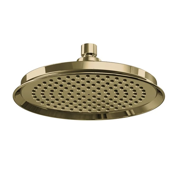 Burlington Trent Dual Concealed Mixer Shower With White Ceramic Lever And 9 Inch Fixed Head - Gold 6 Burlington Trent Dual Concealed Mixer Shower With White Ceramic Lever And 9 Inch Fixed Head - Gold - Image 4