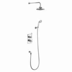 Burlington Trent Dual Concealed Mixer Shower Kit 6inch Fixed Head -HEATANDPLUMB Sales burlington trent complete mixer shower tf2s v16