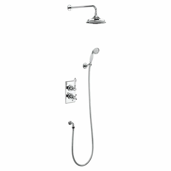 Burlington Trent Dual Concealed Mixer Shower With Shower Kit + 9 Inch Fixed Head 5 Burlington Trent Dual Concealed Mixer Shower With Shower Kit + 9 Inch Fixed Head - Image 3