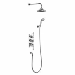 Burlington Trent Triple Concealed Mixer Shower Kit 9inch Fixed Head 9 Burlington Trent Triple Concealed Mixer Shower Kit 9inch Fixed Head -HEATANDPLUMB Sales burlington trent complete mixer shower tf3s v17 1