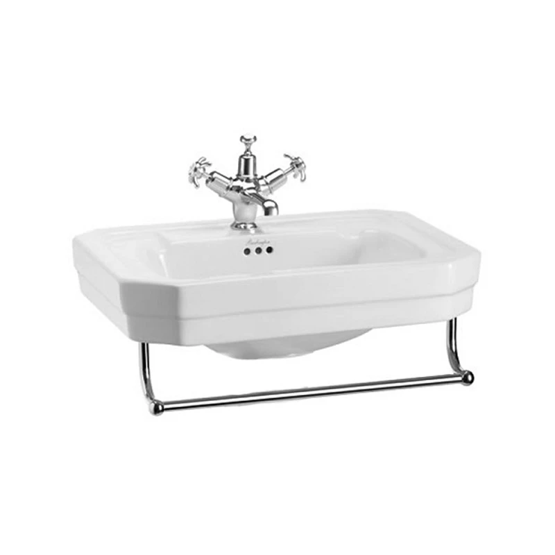 Burlington Victorian Basin With Towel Rail 560mm Wide 1 Tap Hole 4 Burlington Victorian Basin With Towel Rail 560mm Wide 1 Tap Hole - Image 2