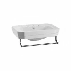 Burlington Victorian Basin With Towel Rail 560mm Wide 3 Tap Hole