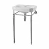 Burlington Victorian Basin With Regal Chrome Wash Stand 560mm Wide 3 Tap Hole 2 Burlington Victorian Basin With Regal Chrome Wash Stand 560mm Wide 3 Tap Hole -HEATANDPLUMB Sales burlington victorian basin b23th t22a t62 1