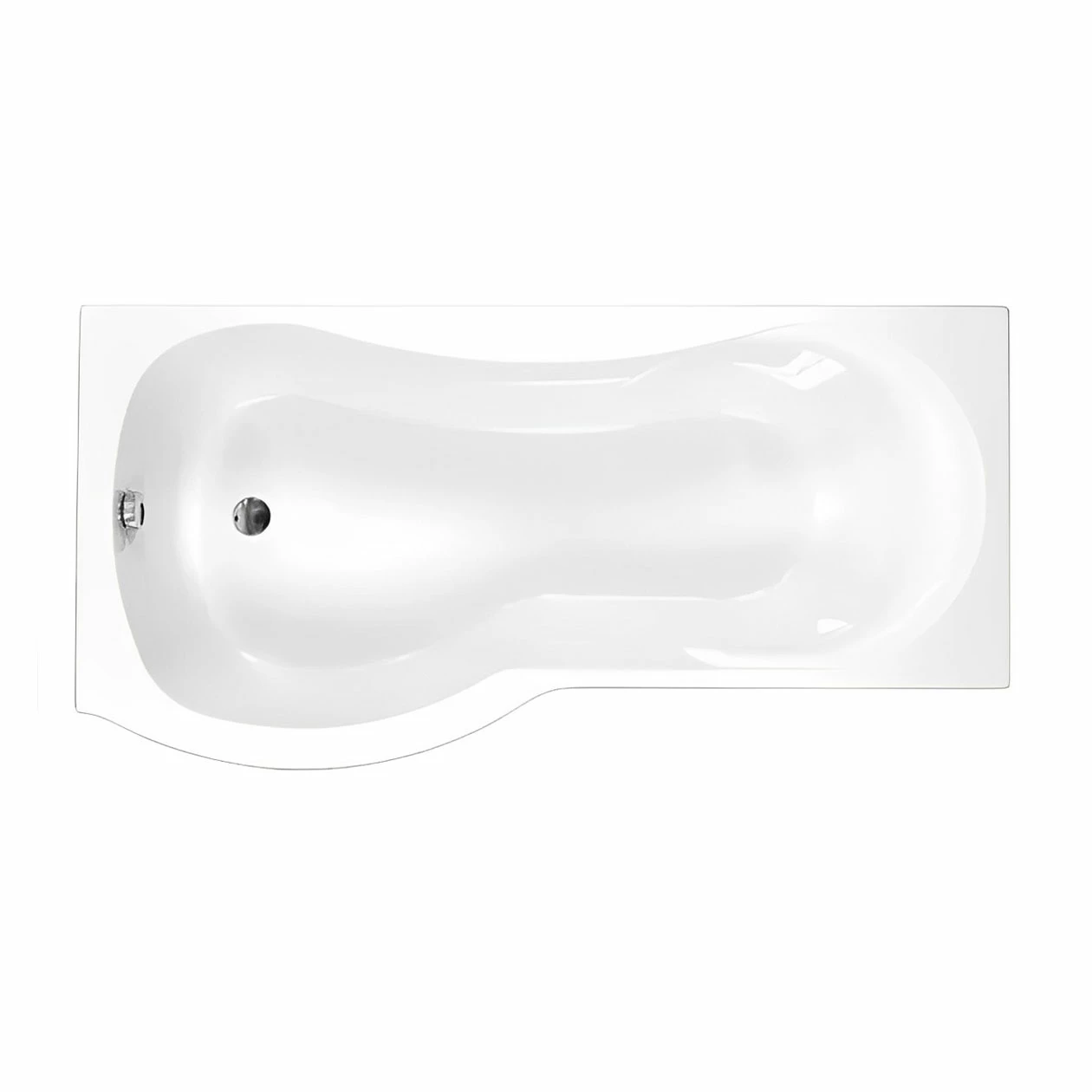 Carron Arc Curved P-Shaped Shower Bath 1700mm X 700/850mm Left Handed - 5mm Acrylic 3 Carron Arc Curved P-Shaped Shower Bath 1700mm X 700/850mm Left Handed - 5mm Acrylic