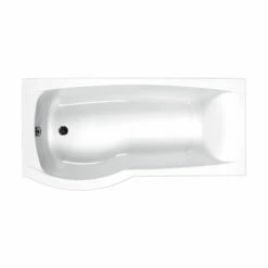 Carron Aspect P-Shaped Shower Bath 1700mm X 700/800mm Left Handed - 5mm Acrylic