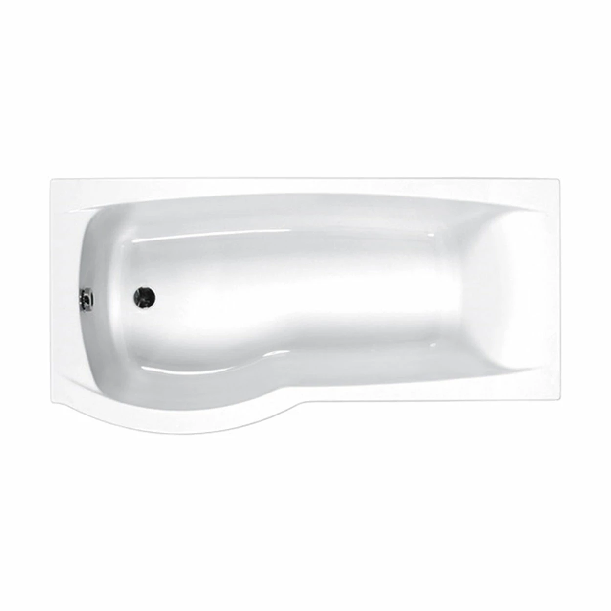 Carron Aspect P-Shaped Shower Bath 1700mm X 700/800mm Left Handed - 5mm Acrylic 3 Carron Aspect P-Shaped Shower Bath 1700mm X 700/800mm Left Handed - 5mm Acrylic