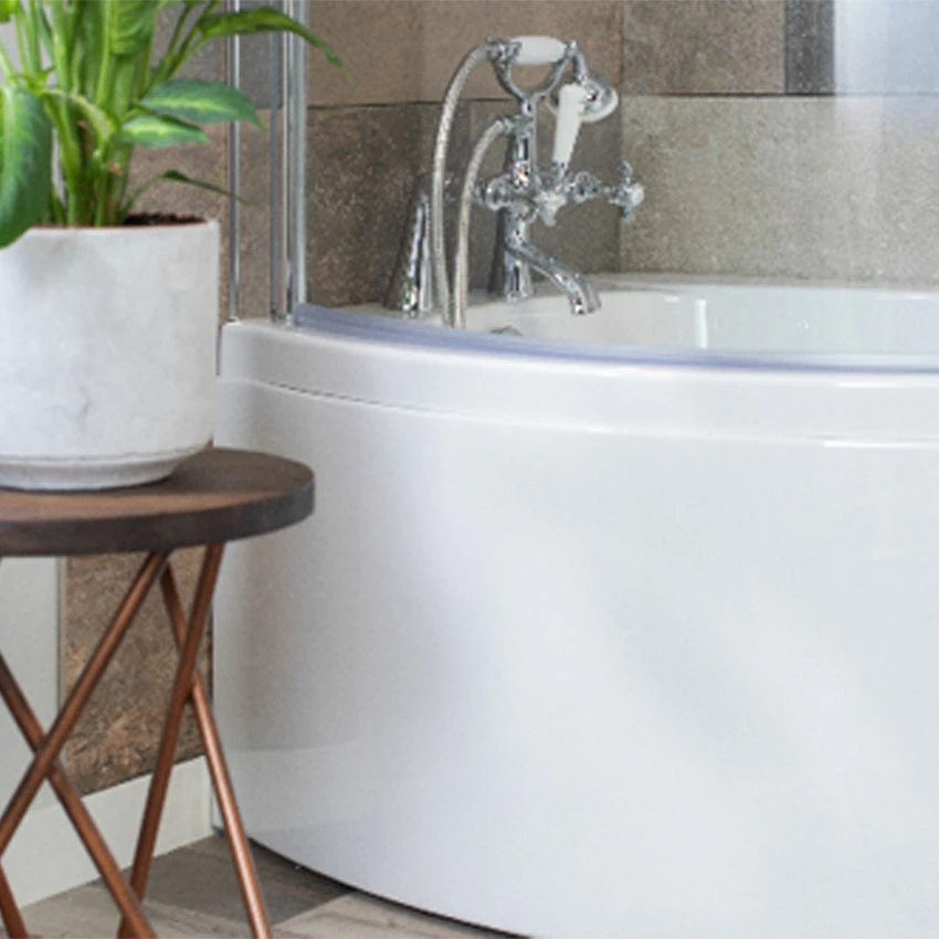 Carron Aspect P-Shaped Shower Bath 1700mm X 700/800mm Left Handed - 5mm Acrylic 5 Carron Aspect P-Shaped Shower Bath 1700mm X 700/800mm Left Handed - 5mm Acrylic - Image 3