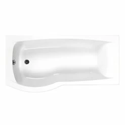 Carron Delta P-Shaped Shower Bath 1600mm X 700/800mm Left Handed - 5mm Acrylic -HEATANDPLUMB Sales carron delta shower bath 23 2681l