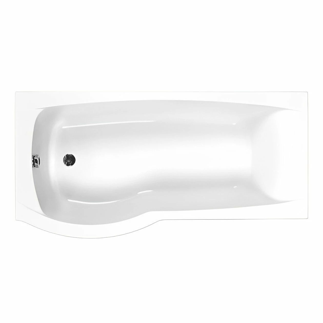 Carron Delta P-Shaped Shower Bath 1600mm X 700/800mm Left Handed - Carronite 6 Carron Delta P-Shaped Shower Bath 1600mm X 700/800mm Left Handed - Carronite - Image 4