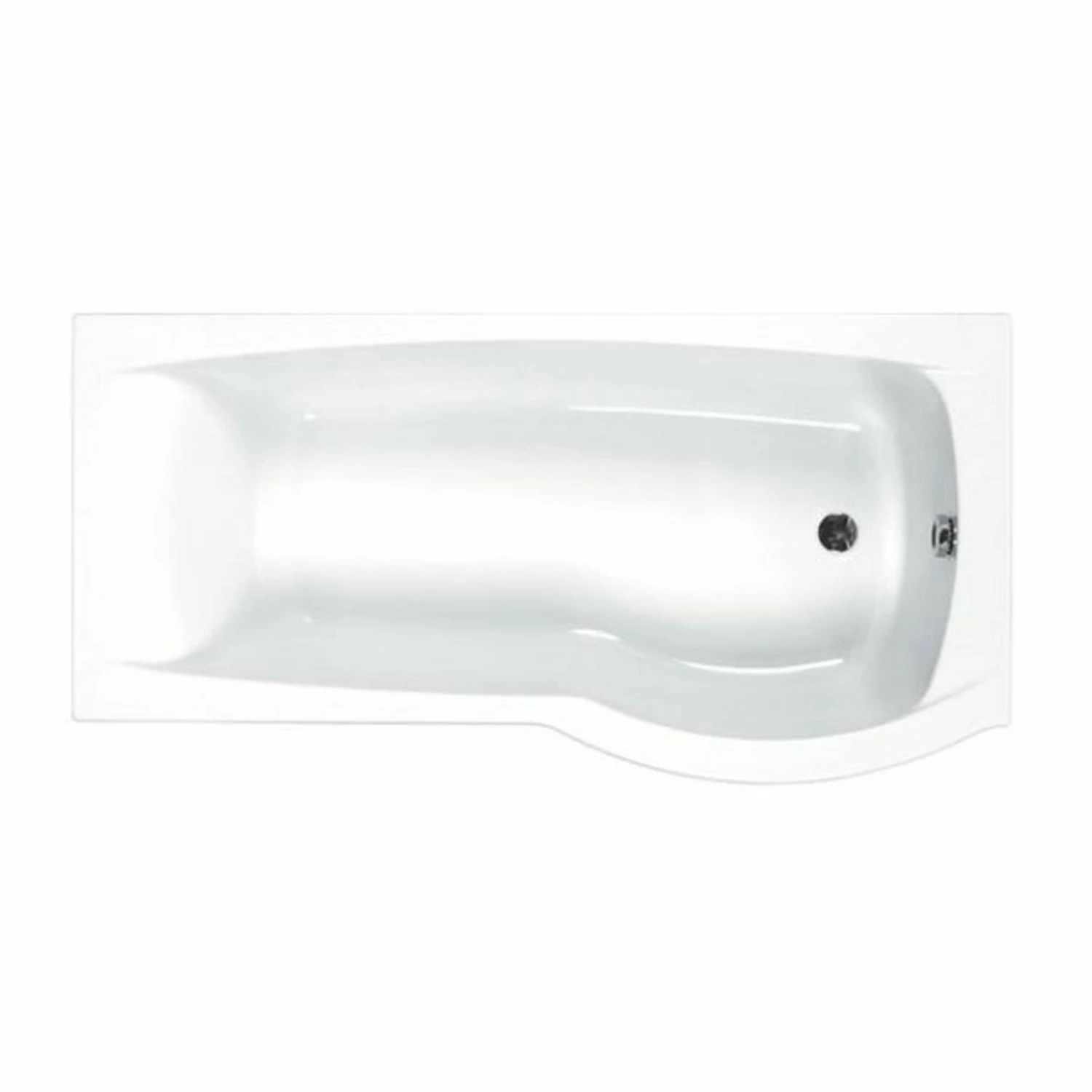 Carron Delta P-Shaped Shower Bath 1600mm X 700/800mm Right Handed - 5mm Acrylic 4 Carron Delta P-Shaped Shower Bath 1600mm X 700/800mm Right Handed - 5mm Acrylic - Image 2