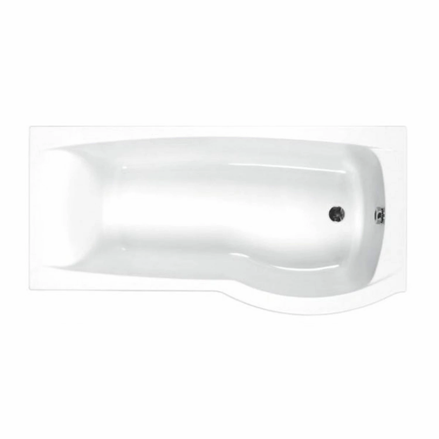 Carron Delta P-Shaped Shower Bath 1700mm X 700/800mm Right Handed - Carronite 4 Carron Delta P-Shaped Shower Bath 1700mm X 700/800mm Right Handed - Carronite - Image 2