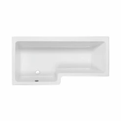 Carron Quantum L-Shaped Shower Bath 1600mm X 700/850mm Left Handed - Carronite 15 Carron Quantum L-Shaped Shower Bath 1600mm X 700/850mm Left Handed - Carronite -HEATANDPLUMB Sales carron quantum shower bath 23 4891l 1 4