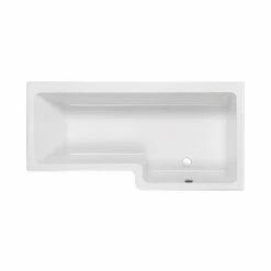 Carron Quantum L-Shaped Shower Bath 1600mm X 700/850mm Right Handed - Carronite 14 Carron Quantum L-Shaped Shower Bath 1600mm X 700/850mm Right Handed - Carronite -HEATANDPLUMB Sales carron quantum shower bath 23 4891r 1 5