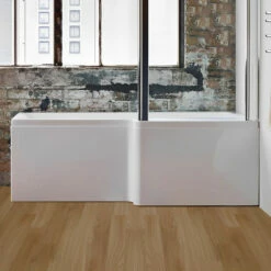 Carron Quantum L-Shaped Shower Bath 1500mm X 700/850mm Right Handed - 5mm Acrylic 15 Carron Quantum L-Shaped Shower Bath 1500mm X 700/850mm Right Handed - 5mm Acrylic -HEATANDPLUMB Sales carron quantum showerbath bath 02208