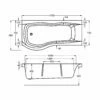 Carron Sigma P-Shaped Shower Bath 1800mm X 750mm/900mm Left Handed - 5mm Acrylic 2 Carron Sigma P-Shaped Shower Bath 1800mm X 750mm/900mm Left Handed - 5mm Acrylic -HEATANDPLUMB Sales carron sigma showerbath bath 02473 1