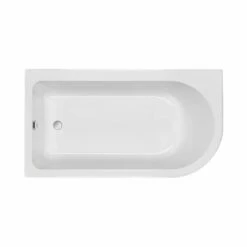 Carron Status Offset Corner Shower Bath 1550mm X 850mm Right Handed - Carronite -HEATANDPLUMB Sales carron status shower bath 23 0035r 4 1
