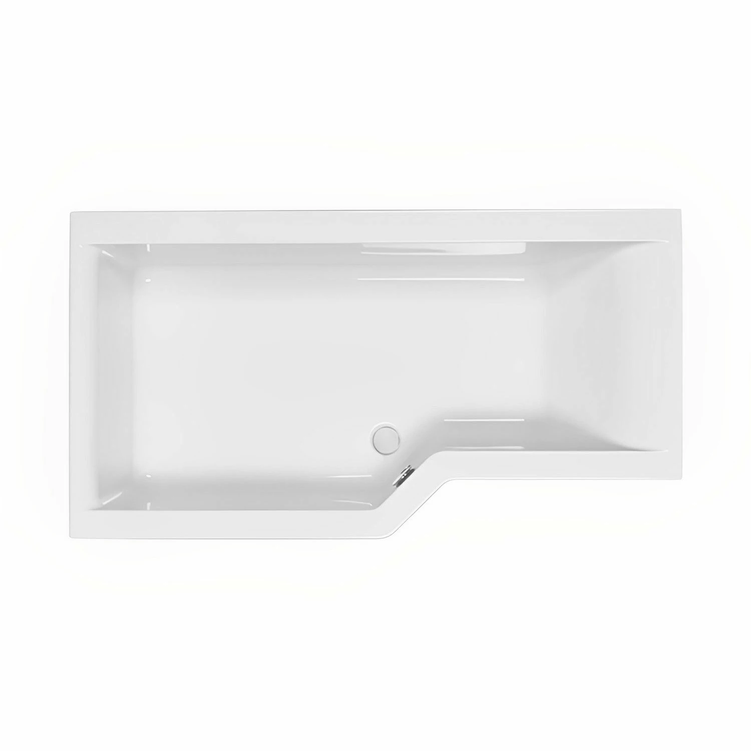 Carron Urban Edge L-Shaped Shower Bath 1575mm X 700mm/850mm Left Handed - Carronite 5 Carron Urban Edge L-Shaped Shower Bath 1575mm X 700mm/850mm Left Handed - Carronite - Image 3