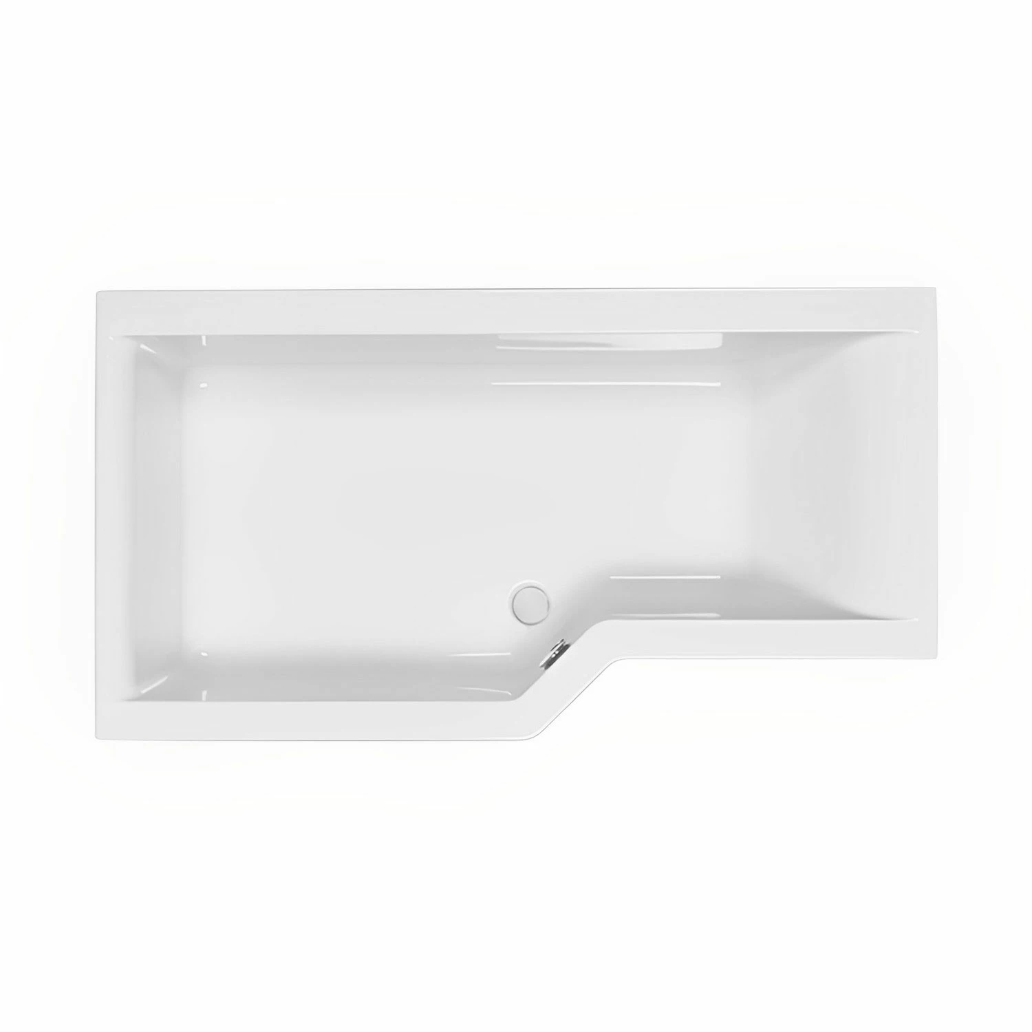 Carron Urban Edge L-Shaped Shower Bath 1675mm X 700mm/850mm Left Handed - 5mm Acrylic 5 Carron Urban Edge L-Shaped Shower Bath 1675mm X 700mm/850mm Left Handed - 5mm Acrylic - Image 3