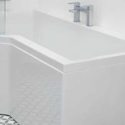 Carron Urban Edge L-Shaped Shower Bath 1675mm X 700mm/850mm Left Handed - 5mm Acrylic 15 Carron Urban Edge L-Shaped Shower Bath 1675mm X 700mm/850mm Left Handed - 5mm Acrylic -HEATANDPLUMB Sales carron urban edge bath 02429 6 2