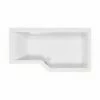 Carron Urban Edge L-Shaped Shower Bath 1675mm X 700mm/850mm Right Handed - Carronite 2 Carron Urban Edge L-Shaped Shower Bath 1675mm X 700mm/850mm Right Handed - Carronite -HEATANDPLUMB Sales carron urban edge bath 02429 7 2
