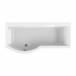 Carron Urban P-Shaped Shower Bath 1700mm X 750/900mm Left Handed - Carronite -HEATANDPLUMB Sales carron urban shower bath 23 0019l