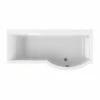 Carron Urban P-Shaped Shower Bath 1500mm X 750/900mm Right Handed - Carronite