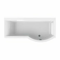 Carron Urban P-Shaped Shower Bath 1700mm X 750/900mm Right Handed - 5mm Acrylic