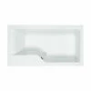 Carron Urban Swing Single Ended Shower Bath 1575mm X 850mm Right Handed - Carronite -HEATANDPLUMB Sales carron urban swing bath 02434