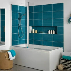 Carron Urban Swing Single Ended Shower Bath 1575mm X 850mm Left Handed - Carronite