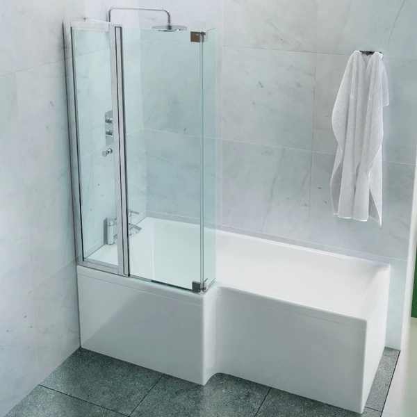 Cleargreen Ecosquare Shower Bath 1700mm X 850mm/700mm - Left Handed 4 Cleargreen Ecosquare Shower Bath 1700mm X 850mm/700mm - Left Handed - Image 2