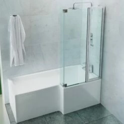 Cleargreen Ecosquare Shower Bath 1700mm X 850mm/700mm - Right Handed 8 Cleargreen Ecosquare Shower Bath 1700mm X 850mm/700mm - Right Handed -HEATANDPLUMB Sales cleargreen ecosquare bath r18 1