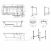 Cleargreen Ecosquare Shower Bath 1700mm X 850mm/700mm - Right Handed 1 Cleargreen Ecosquare Shower Bath 1700mm X 850mm/700mm - Right Handed -HEATANDPLUMB Sales cleargreen ecosquare bath r18