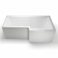 Cleargreen Ecosquare Shower Bath 1700mm X 850mm/700mm - Right Handed 9 Cleargreen Ecosquare Shower Bath 1700mm X 850mm/700mm - Right Handed -HEATANDPLUMB Sales cleargreen ecosquare bath r18 2