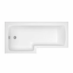 Delphi Berg L-Shaped Premier Shower Bath 1700mm X 700/850mm - Left Handed -HEATANDPLUMB Sales delphi berg bath sy bel15lp 3