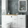 Delphi Blend Full Depth Back To Wall WC Unit 500mm Wide - Matt White 1 Delphi Blend Full Depth Back To Wall WC Unit 500mm Wide - Matt White -HEATANDPLUMB Sales delphi blend bathroom furniture sy ble30tumw 1