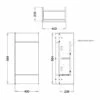 Delphi Blend Compact Single Door Base Unit 400mm Wide - Matt White 1 Delphi Blend Compact Single Door Base Unit 400mm Wide - Matt White -HEATANDPLUMB Sales delphi blend bathroom furniture sy ble40bucmw