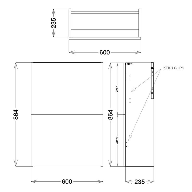 Delphi Blend Compact Back To Wall WC Unit 500mm Wide - Matt Grey 4 Delphi Blend Compact Back To Wall WC Unit 500mm Wide - Matt Grey - Image 2
