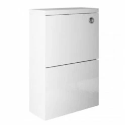 Delphi Blend Compact Back To Wall WC Unit 600mm Wide - Matt White -HEATANDPLUMB Sales delphi blend bathroom furniture sy ble50wccmw 2