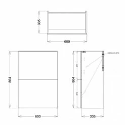Delphi Blend Full Depth Back To Wall WC Unit 600mm Wide - Matt White 7 Delphi Blend Full Depth Back To Wall WC Unit 600mm Wide - Matt White -HEATANDPLUMB Sales delphi blend bathroom furniture sy ble60wcfdmg
