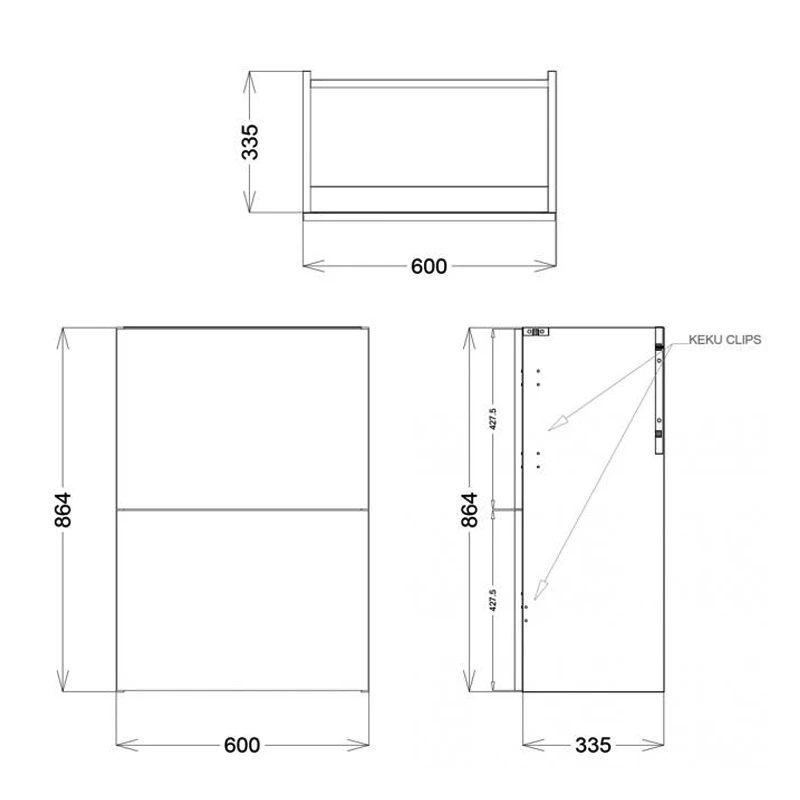 Delphi Blend Full Depth Back To Wall WC Unit 600mm Wide - Matt White 5 Delphi Blend Full Depth Back To Wall WC Unit 600mm Wide - Matt White - Image 3