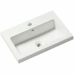 Delphi Blend Floor Standing 1-Door Full Depth Vanity Unit With Basin 400mm Wide - Matt Grey -HEATANDPLUMB Sales delphi blend vanity unit sy ble40fdvc sy ble40fdbsn 1 1