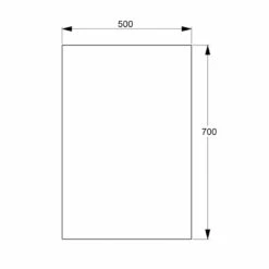 Delphi Darcy Bathroom Mirror 700mm H X 500mm W