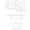 Delphi Elite L-Shaped Standard Shower Bath 1675mm X 700/850mm - Right Handed 1 Delphi Elite L-Shaped Standard Shower Bath 1675mm X 700/850mm - Right Handed -HEATANDPLUMB Sales delphi elite bath sy elsb17rp 1