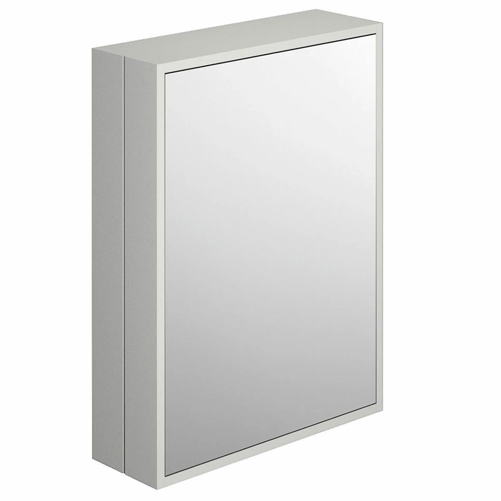 Delphi Henbury 1-Door Mirrored Bathroom Cabinet 800mm H X 600mm W - Country White 3 Delphi Henbury 1-Door Mirrored Bathroom Cabinet 800mm H X 600mm W - Country White