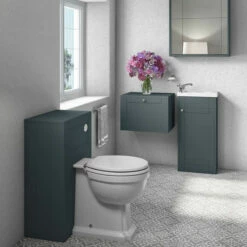 Delphi Henbury Back To Wall WC Unit 500mm Wide - Grey 8 Delphi Henbury Back To Wall WC Unit 500mm Wide - Grey -HEATANDPLUMB Sales delphi henbury bathroom furniture sy hen15 g