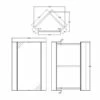 Delphi Tite Corner Mirrored Bathroom Cabinet 650mm H X 459mm W - Gloss White 1 Delphi Tite Corner Mirrored Bathroom Cabinet 650mm H X 459mm W - Gloss White -HEATANDPLUMB Sales delphi tite bathroom cabinet 237titmc350